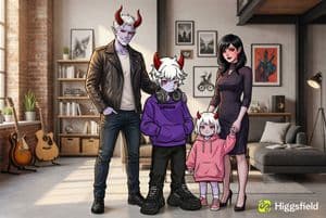 Family Photo Generation from Single Character Image