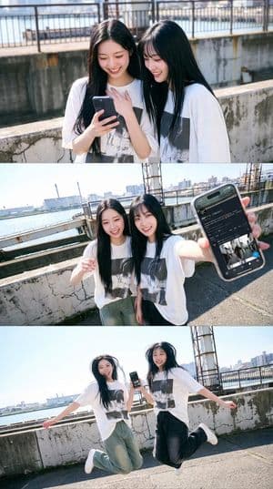 1x3 Grid Phone Motion Edit JSON Prompt